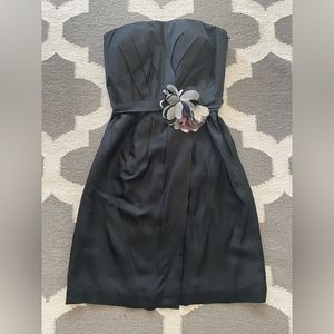 NWT Banana Republic Monogram Black Strapless Dress Size 4